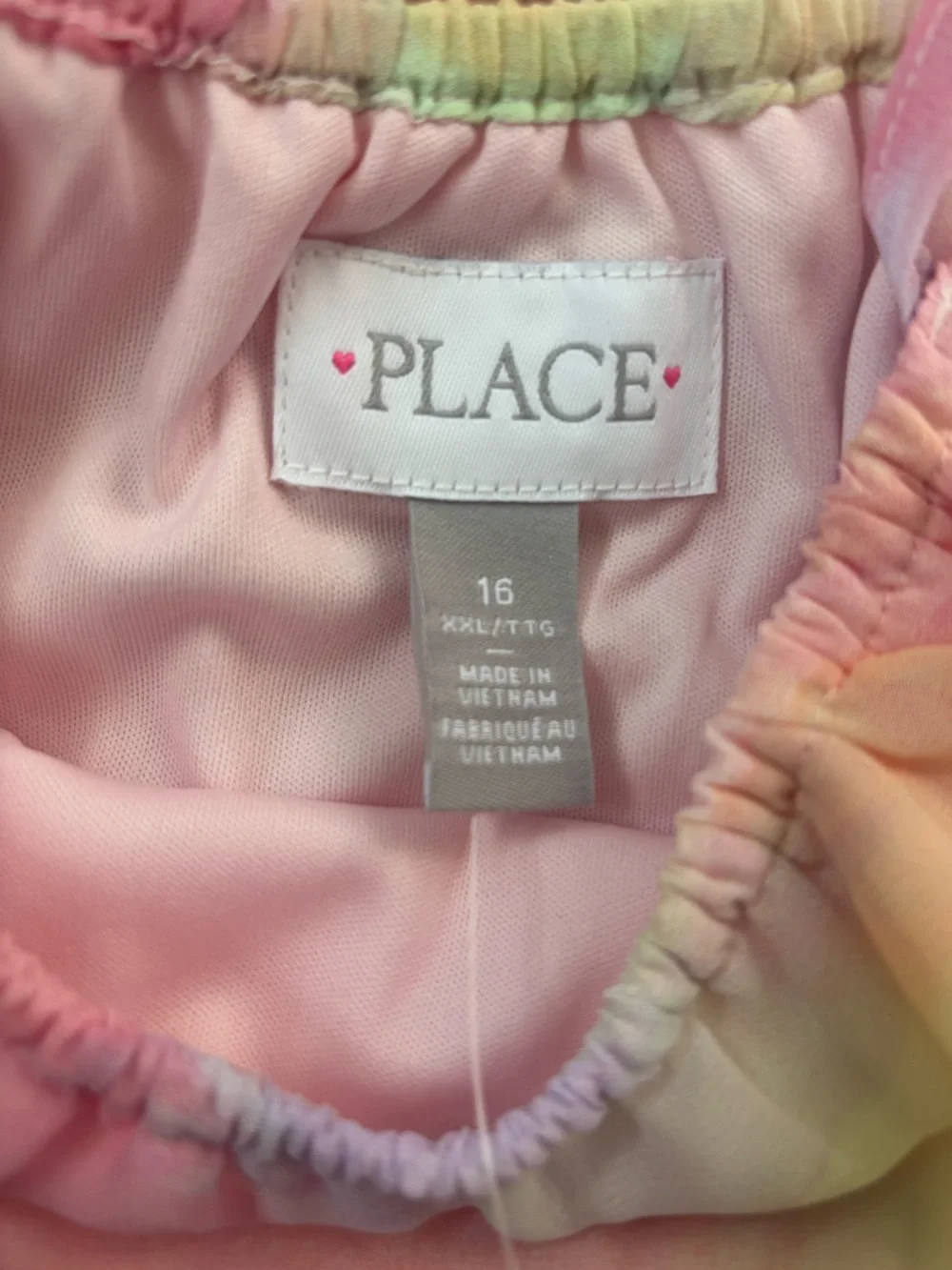 Children’s Place Girls' Pastel Pink Watercolor Ruffle Sundress - Picture 4 of 7